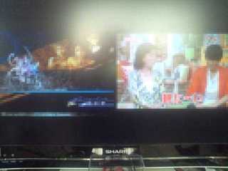 液晶テレビ2画面横並び